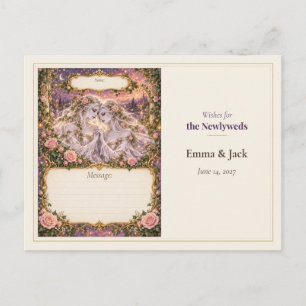 Banshee Wedding Guest Book Wishes Postcard