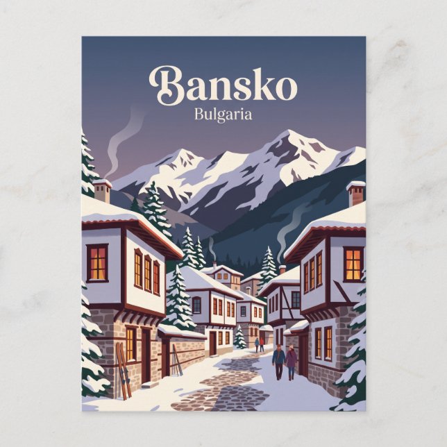 Bansko Bulgaria Postcard (Front)