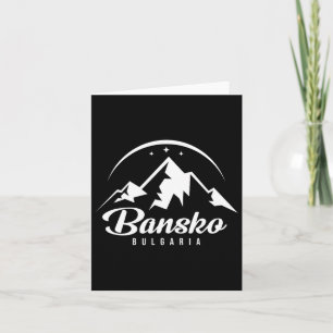 Bansko Bulgaria Ski Resort Skiing Snowboarding Card