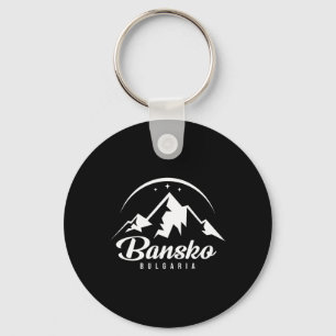 Bansko Bulgaria Ski Resort Skiing Snowboarding Key Ring