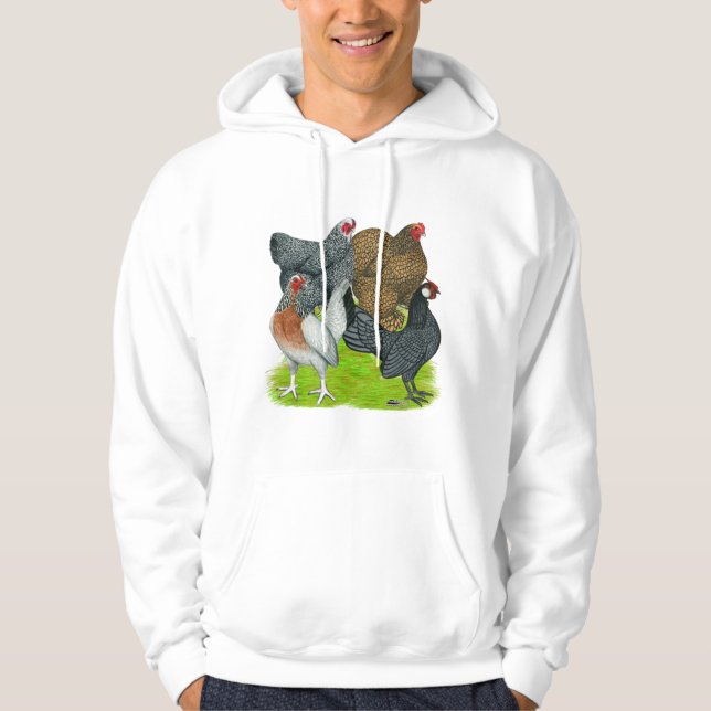 Bantam Hen Quartet Hoodie (Front)
