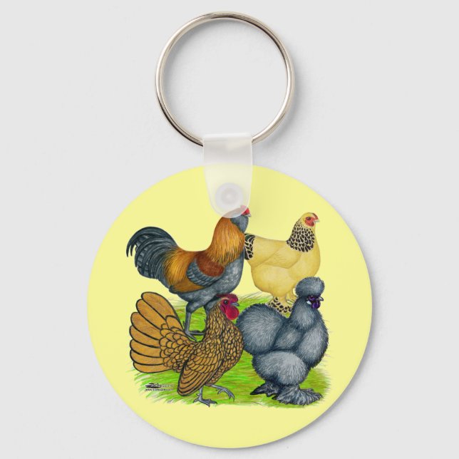 Bantam Quartet Key Ring (Front)