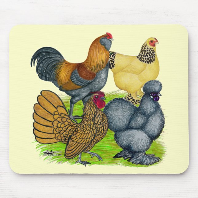 Bantam Quartet Mouse Mat (Front)