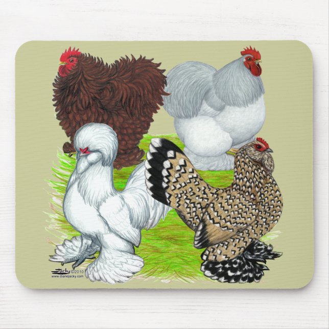 Bantams Feather Legged Mouse Mat (Front)