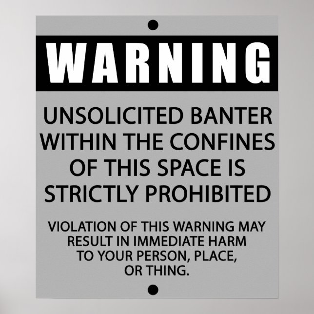 BANTER WARNING_GREY POSTER (Front)
