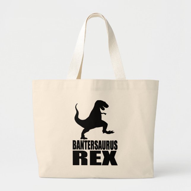 Bantersaurus Rex Uni Banter Secret Santa Large Tote Bag (Front)