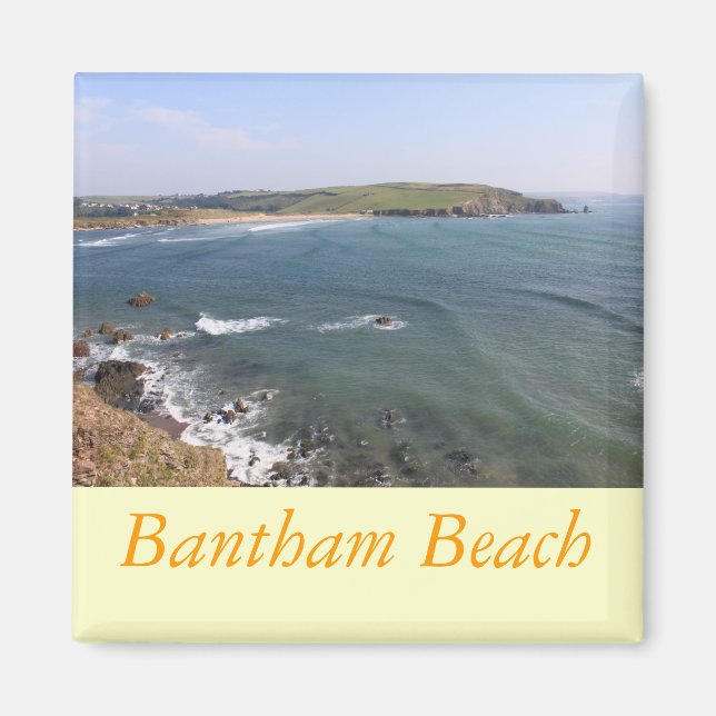 Bantham Beach from Bigbury, Devon Magnet (Front)