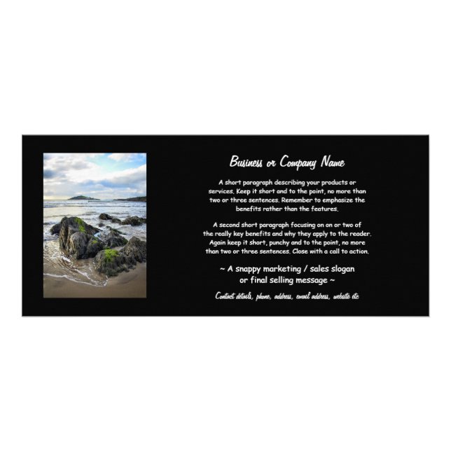 Bantham Rocks to Burgh Island Rack Card (Front)
