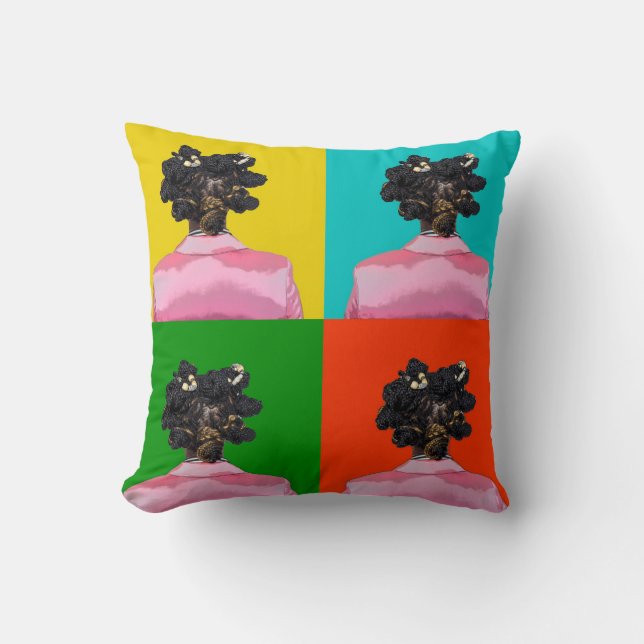 Bantu Knots pillow (Front)