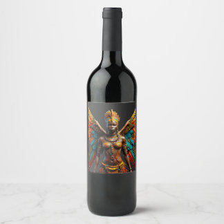 Bantu Marafiki fantasy African Fairy Wine Label