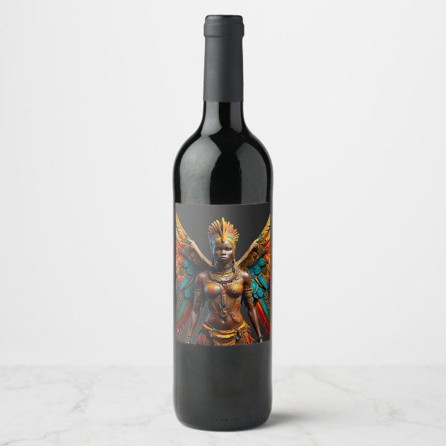 Bantu Marafiki fantasy African Fairy Wine Label (Front)