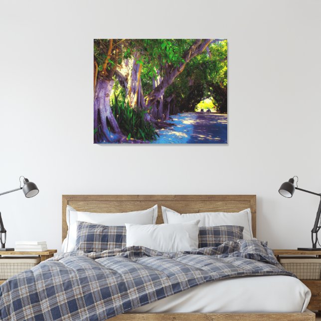 Banyan Street Canvas Print (Insitu(Bedroom))