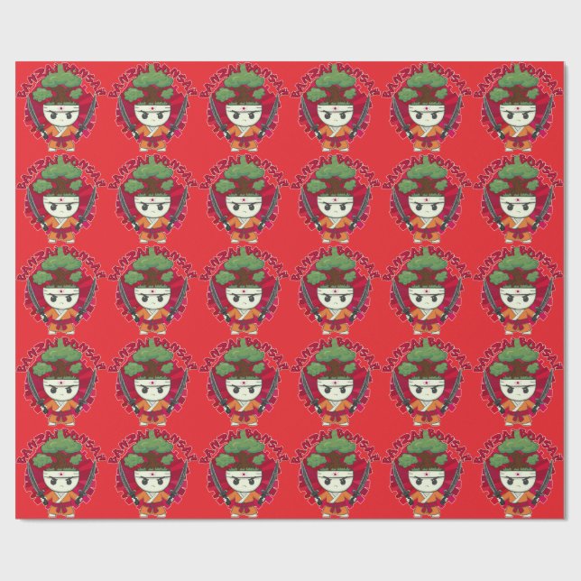 Banzai Bonsai! Wrapping Paper (Flat)