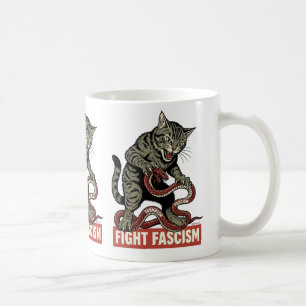 Banzai Kat Fight Fascism Coffee Mug