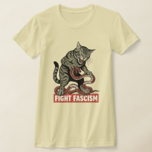 Banzai Kat Fight Fascism T-Shirt