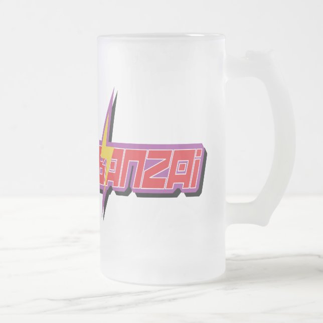 Banzai Logo Glass Mug (Right)