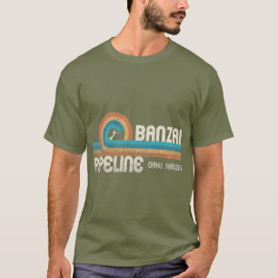Banzai Pipeline 80s Graphic North Shore Hawaii T-Shirt