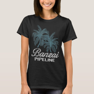 Banzai Pipeline Oahu Hawaii Two Big Palms T-Shirt