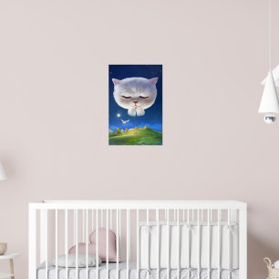 Bao Bao: Floating Among Stars Night Sky Dream Poster