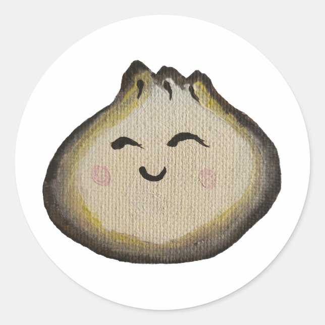Bao Dumpling  Classic Round Sticker (Front)