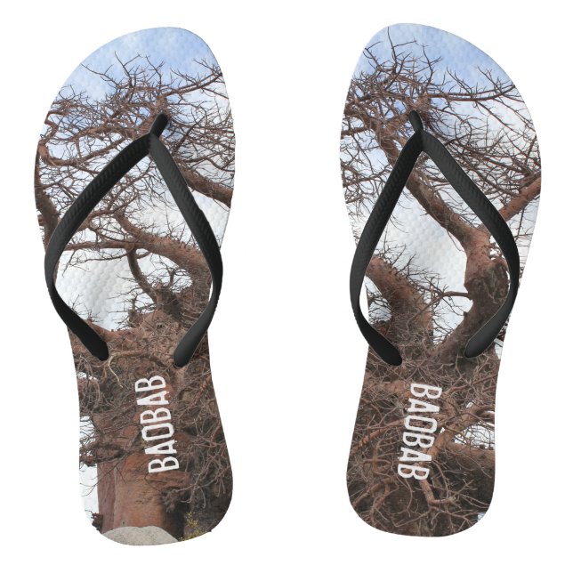 Baobab Print Funky Flip Flops (Footbed)