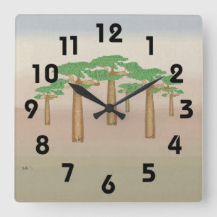 Baobab Trees Clock