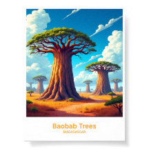 Baobab Trees of Madagascar Landscape Art