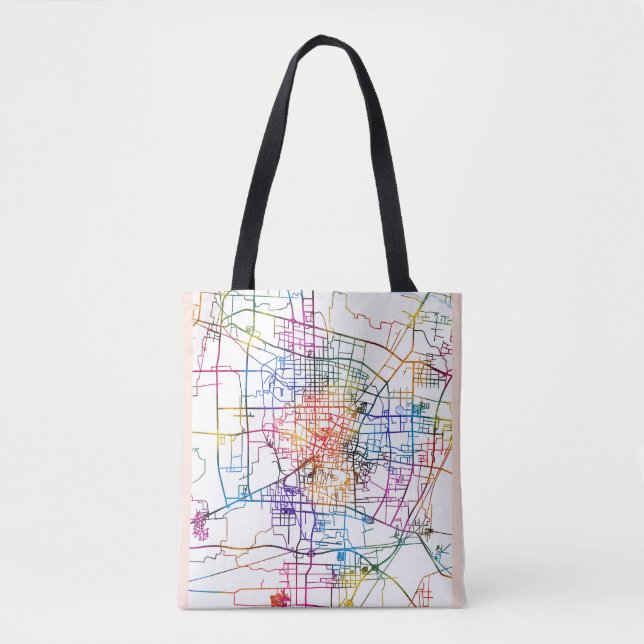 Baoding China City Map Tote Bag (Front)