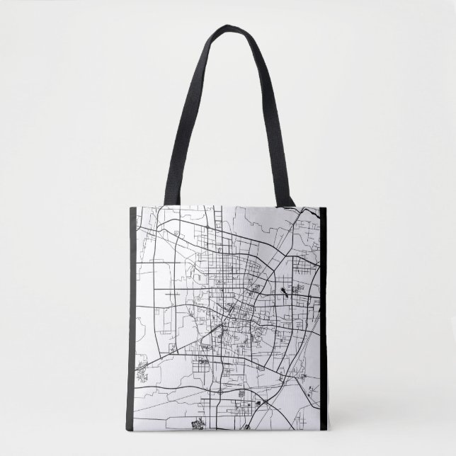 Baoding China Map Tote Bag (Front)