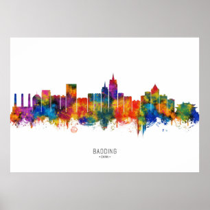 Baoding China Skyline Poster