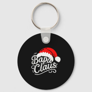 Bapa Claus Christmas Santa's Pajama Family Matchin Key Ring