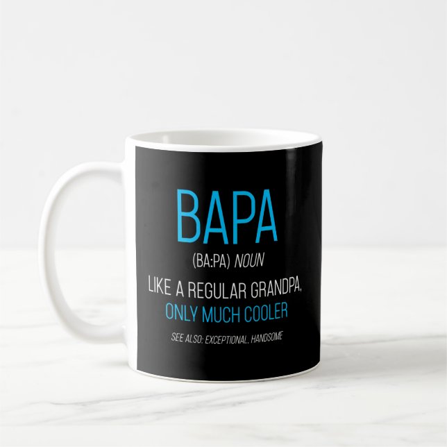 Bapa Like A Regular Grandpa Definition Cooler Coffee Mug (Left)