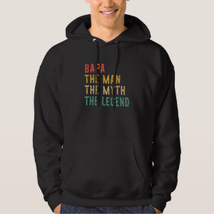 Bapa The Man The Myth The Legend Vintage Retro Hoodie
