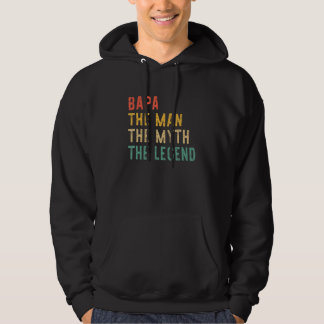 Bapa The Man The Myth The Legend Vintage Retro Hoodie