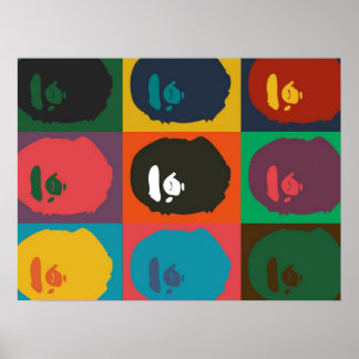 bape monkey hypebeast poster