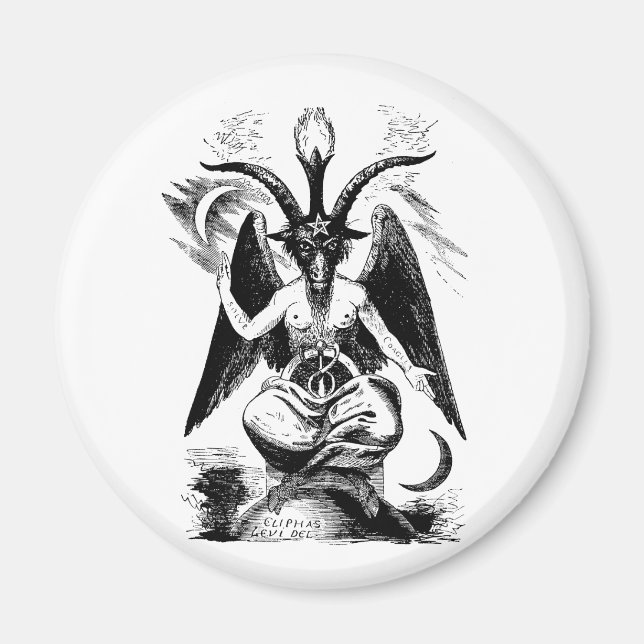 Baphomet (black) magnet (Front)