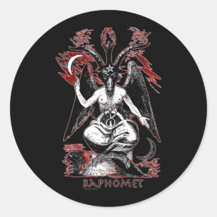 Baphomet Classic Round Sticker