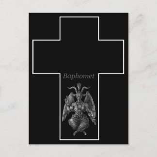 Baphomet Cross Postcard