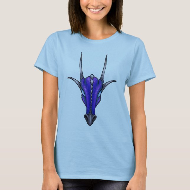 Baphomet Draconis - blue dragon T-shirt (Front)