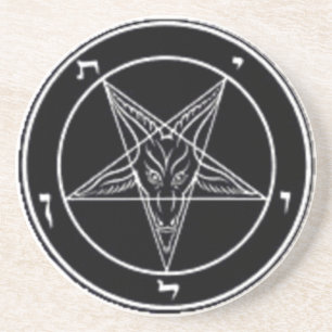Baphomet Drink Coaster or Ritual Alter Piece