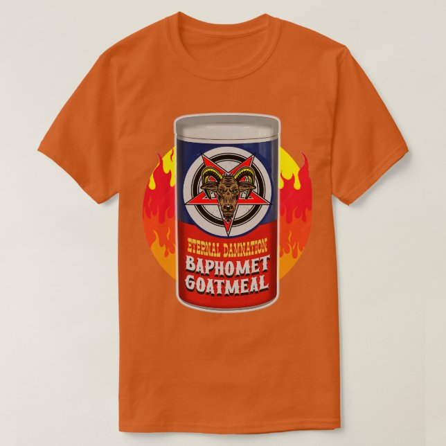 Baphomet Goat Meal T-Shirt (Design Front)