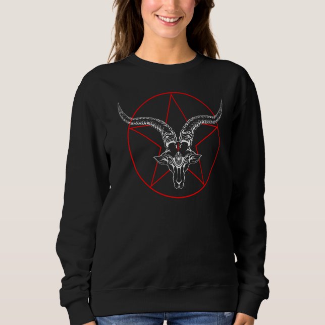 Baphomet Goat Satanic Sweatshirt (Front)