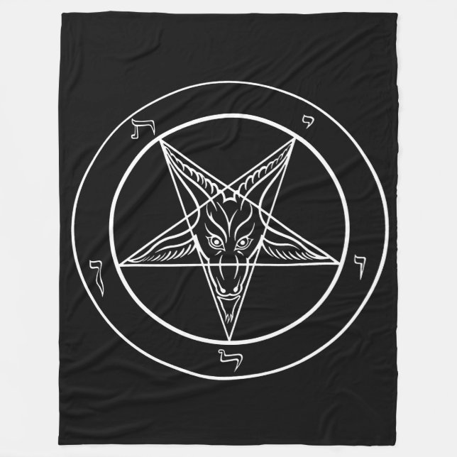 Baphomet HUGE 60"x80" tapestry/blanket Fleece Blanket (Front)