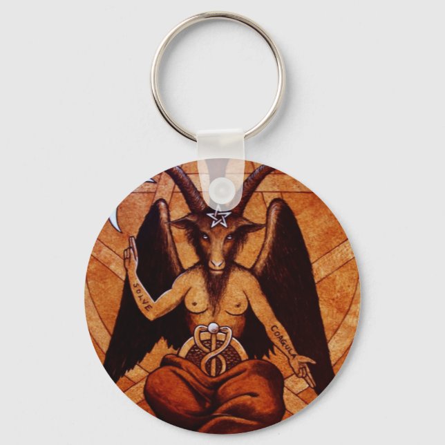 baphomet key ring (Front)