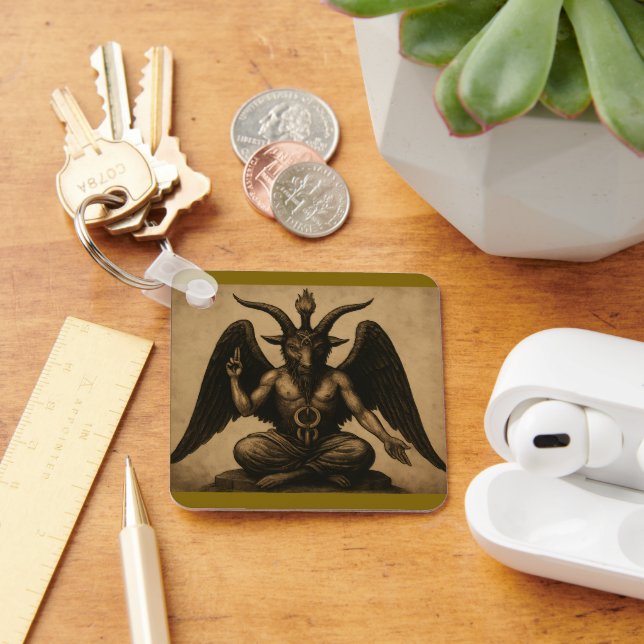 Baphomet Key Ring (Desk)
