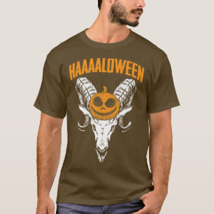 Baphomet Lazy Halloween Costume Scary Gothic 123 T-Shirt