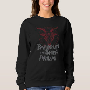 Baphomet My Spirit Animal Esoteric Satanic Goat Oc Sweatshirt