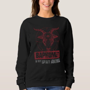 Baphomet My Spirit Animal Esoteric Satanic Goat Oc Sweatshirt
