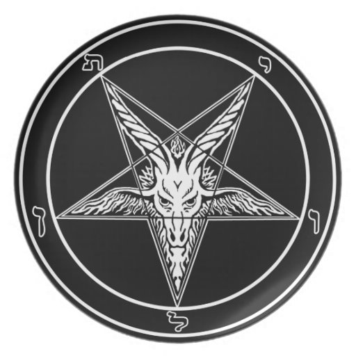 Image of Baphomet Old Style 10" plate