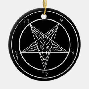 Baphomet Ornament, Ceramic Tree Decoration